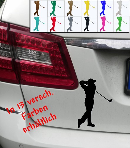 Adesivi auto giocatori golf - adesivi,