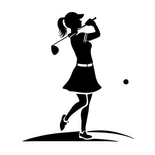 Adesivo auto golfista sticker