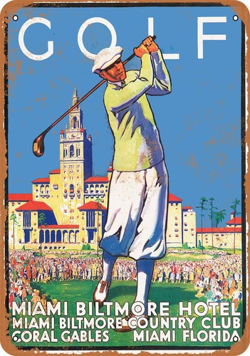 Insegna metallo 1932 golf - insegna, at