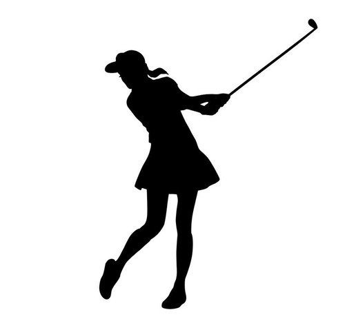 Adesivo auto golfista - , sticker