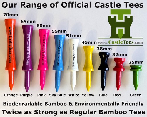 Castle golf tees bambù molto - castle,